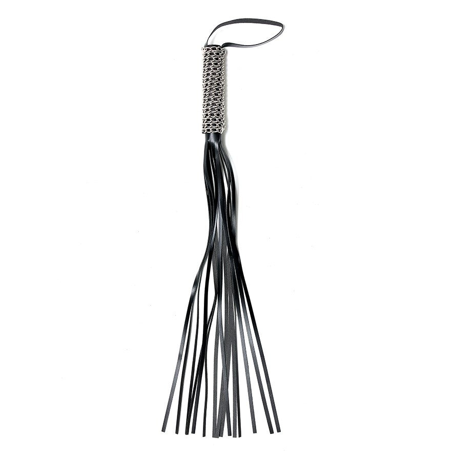 Leather and Chain Whip - Eroticon Ltd