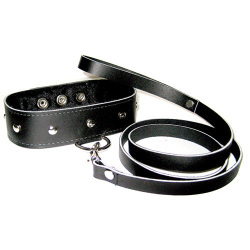 SportSheets Leather Leash And Collar - Eroticon Ltd