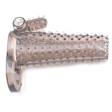 Black Sleeve With Bumps And Bullet Vibrator - Eroticon Ltd