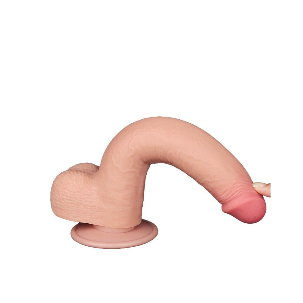 Lovetoy Sliding Easy Bend Skin Dildo 9 Inch