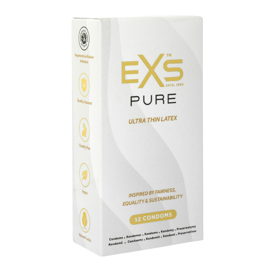 EXS Pur Ultra Thin Latex Condoms 12 Pack - Eroticon Ltd