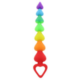 ToyJoy Rainbow Heart Anal Beads - Eroticon Ltd