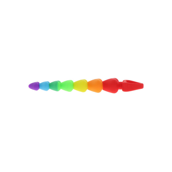 ToyJoy Rainbow Heart Anal Beads - Eroticon Ltd