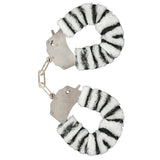 ToyJoy Furry Fun Wrist Cuffs Zebra - Eroticon Ltd