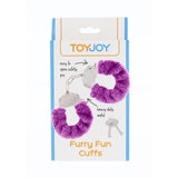 ToyJoy Furry Fun Wrist Cuffs Purple - Eroticon Ltd