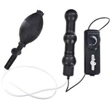 Zepplin Unisex Inflatable Vibrating Anal Wand Black - Eroticon Ltd