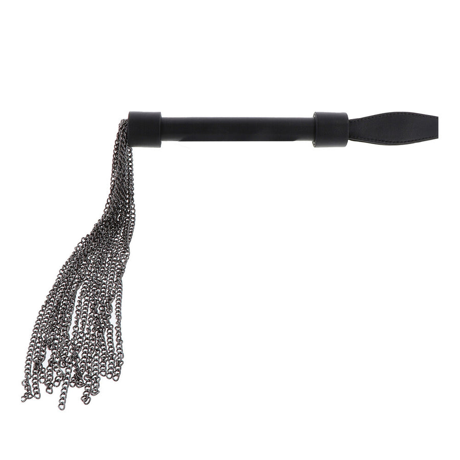 Hidden Desire Masters Real Leather Chain Whip - Eroticon Ltd