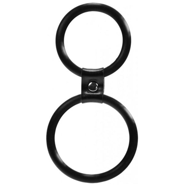 Dual Rings Shaft And Balls Ring - Eroticon Ltd