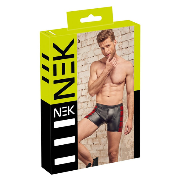 NEK Matte Look Pants In Black and Red - Eroticon Ltd