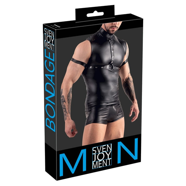 Svenjoyment Sleeveless Top With Chest Harness And Arm Loops - Eroticon Ltd