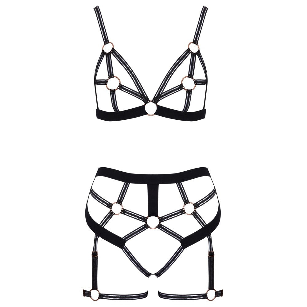 Bondage Strappy Bra Set - Eroticon Ltd