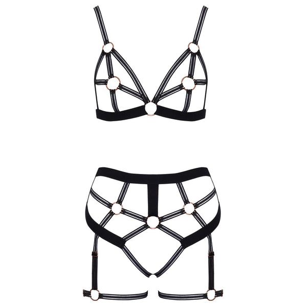Bondage Strappy Bra Set - Eroticon Ltd