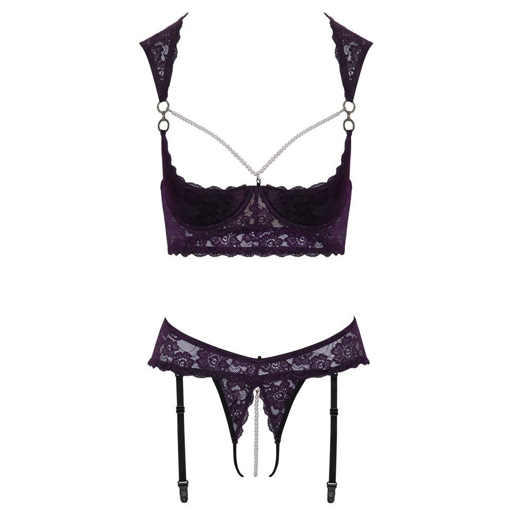 Cupless and Crotchless Bra Set - Eroticon Ltd