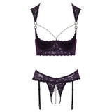 Cupless and Crotchless Bra Set - Eroticon Ltd