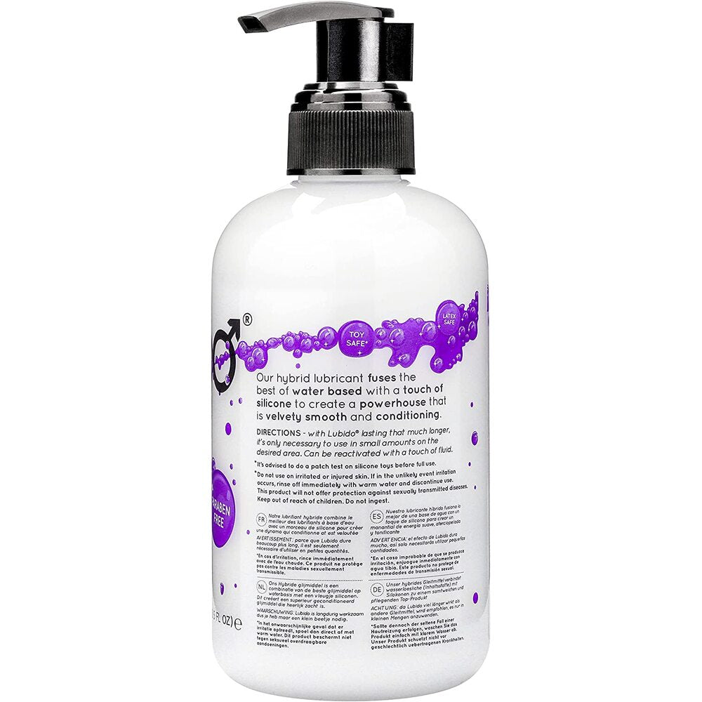 Lubido HYBRID 250ml Paraben Free Water Based Lubricant - Eroticon Ltd