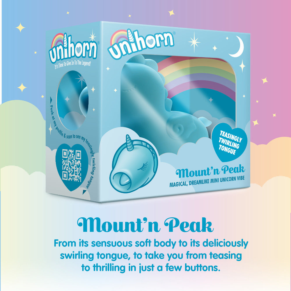 Unihorn Mountn Peak Twirling Tongue Unicorn Vibe - Eroticon Ltd
