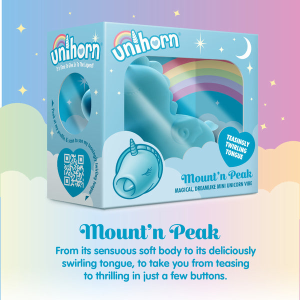 Unihorn Mountn Peak Twirling Tongue Unicorn Vibe - Eroticon Ltd