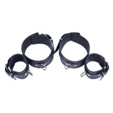 The Red Arm To Forearm Leather Shackles - Eroticon Ltd