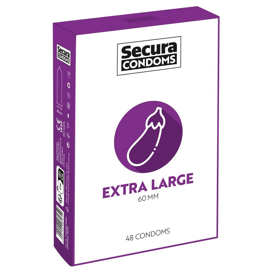 Secura Condoms 48 Pack Extra Large - Eroticon Ltd