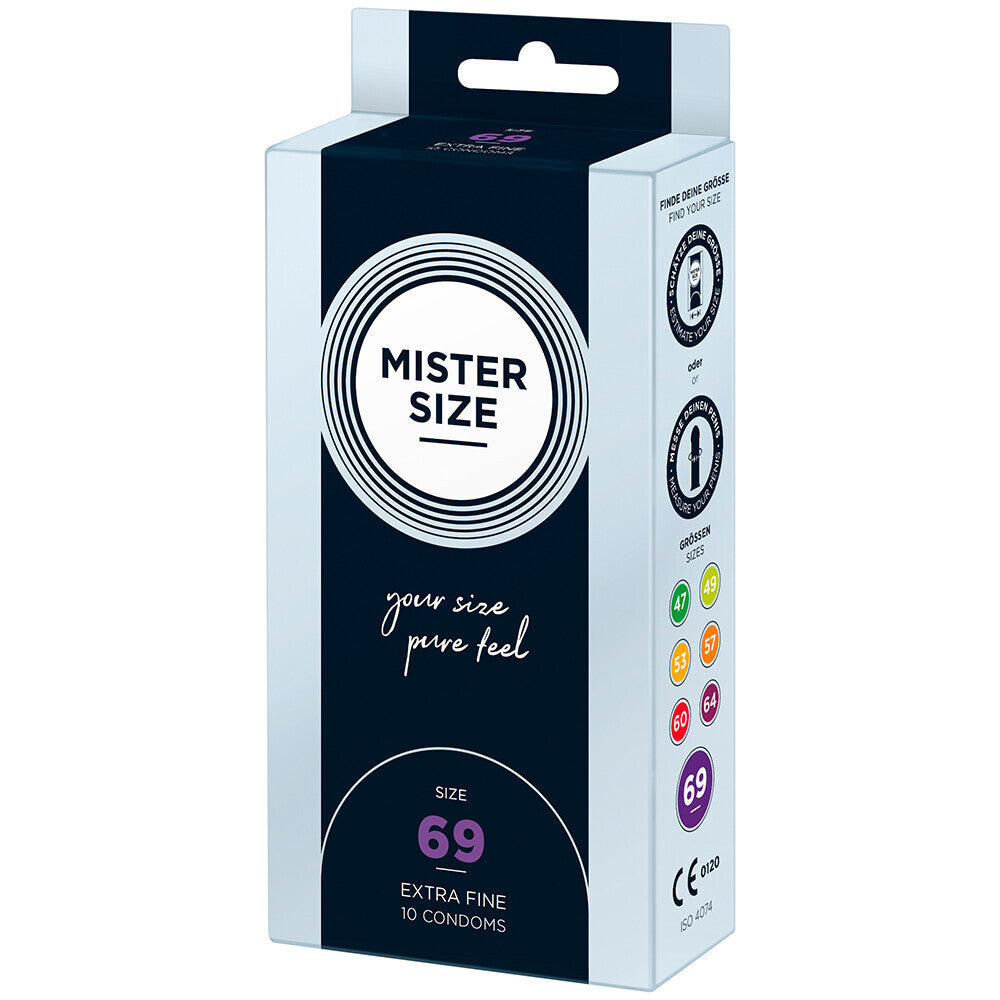Mister Size 69mm Your Size Pure Feel Condoms 10 Pack - Eroticon Ltd