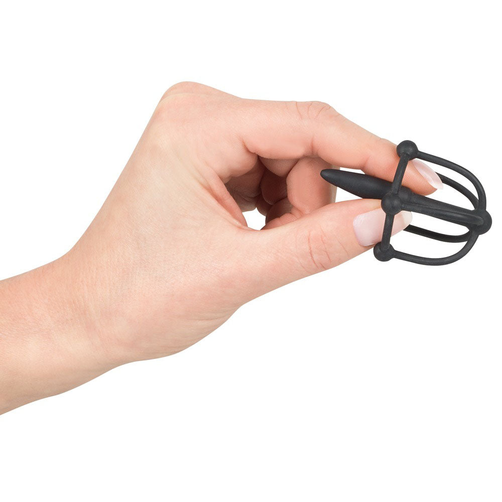 Silicone Penis Plug WIth Glans Cage - Eroticon Ltd