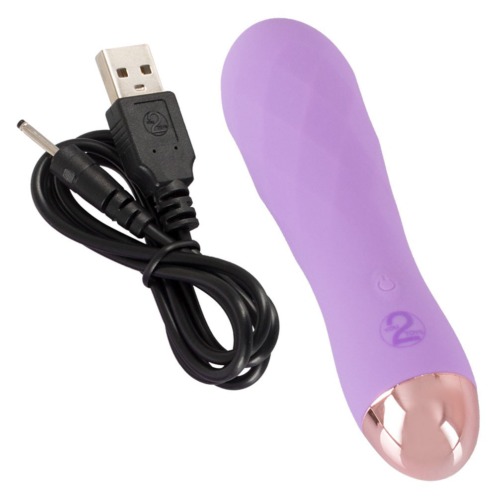 Cuties Silk Touch Rechargeable Mini Vibrator Purple