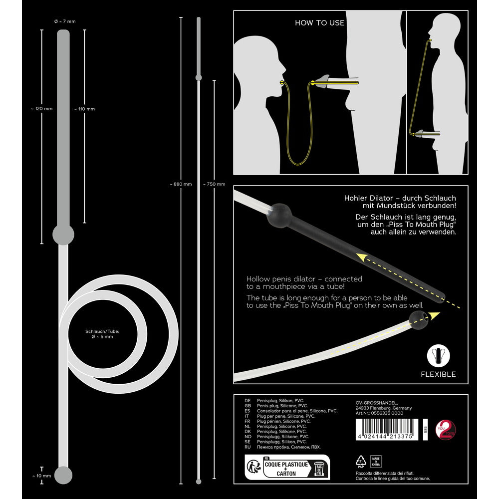 Piss To Mouth Dilator - Eroticon Ltd