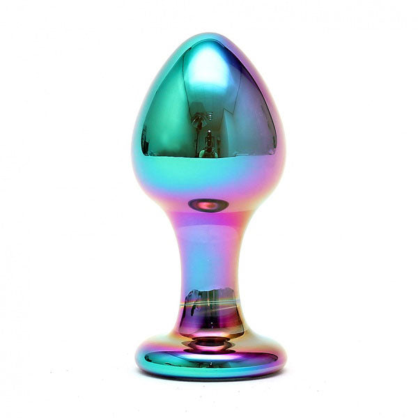 Sensual Multi Coloured Glass Melany Anal Dildo - Eroticon Ltd