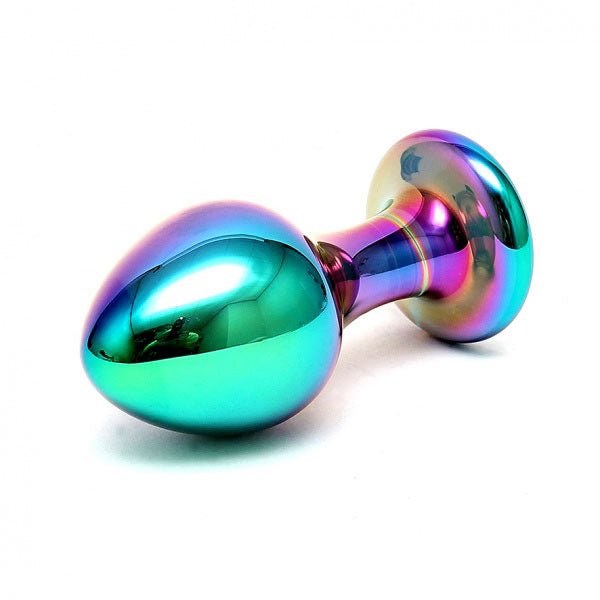 Sensual Multi Coloured Glass Melany Anal Dildo - Eroticon Ltd