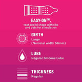 Durex Pleasure Me Ribbed And Dotted Condoms 6 Pack - Eroticon Ltd