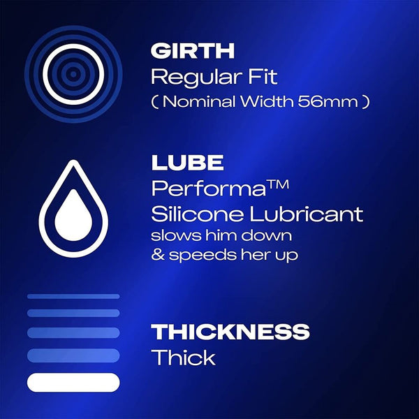 Durex Mutual Climax Regular Fit Condoms 12 Pack - Eroticon Ltd