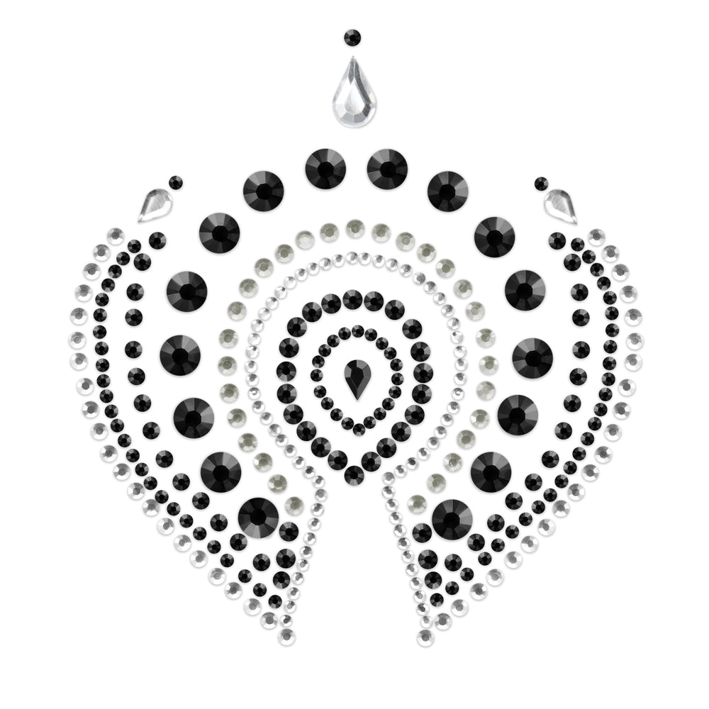 Bijoux Indiscrets Flamboyant Rhinestone Jewellery Black Silver - Eroticon Ltd