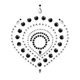 Bijoux Indiscrets Flamboyant Rhinestone Jewellery Black Silver - Eroticon Ltd
