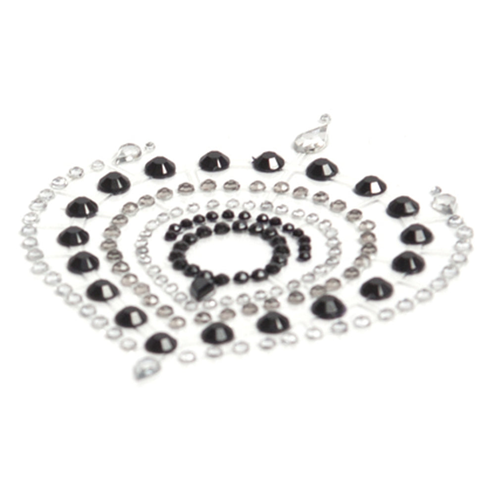 Bijoux Indiscrets Flamboyant Rhinestone Jewellery Black Silver - Eroticon Ltd