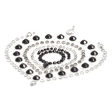 Bijoux Indiscrets Flamboyant Rhinestone Jewellery Black Silver - Eroticon Ltd