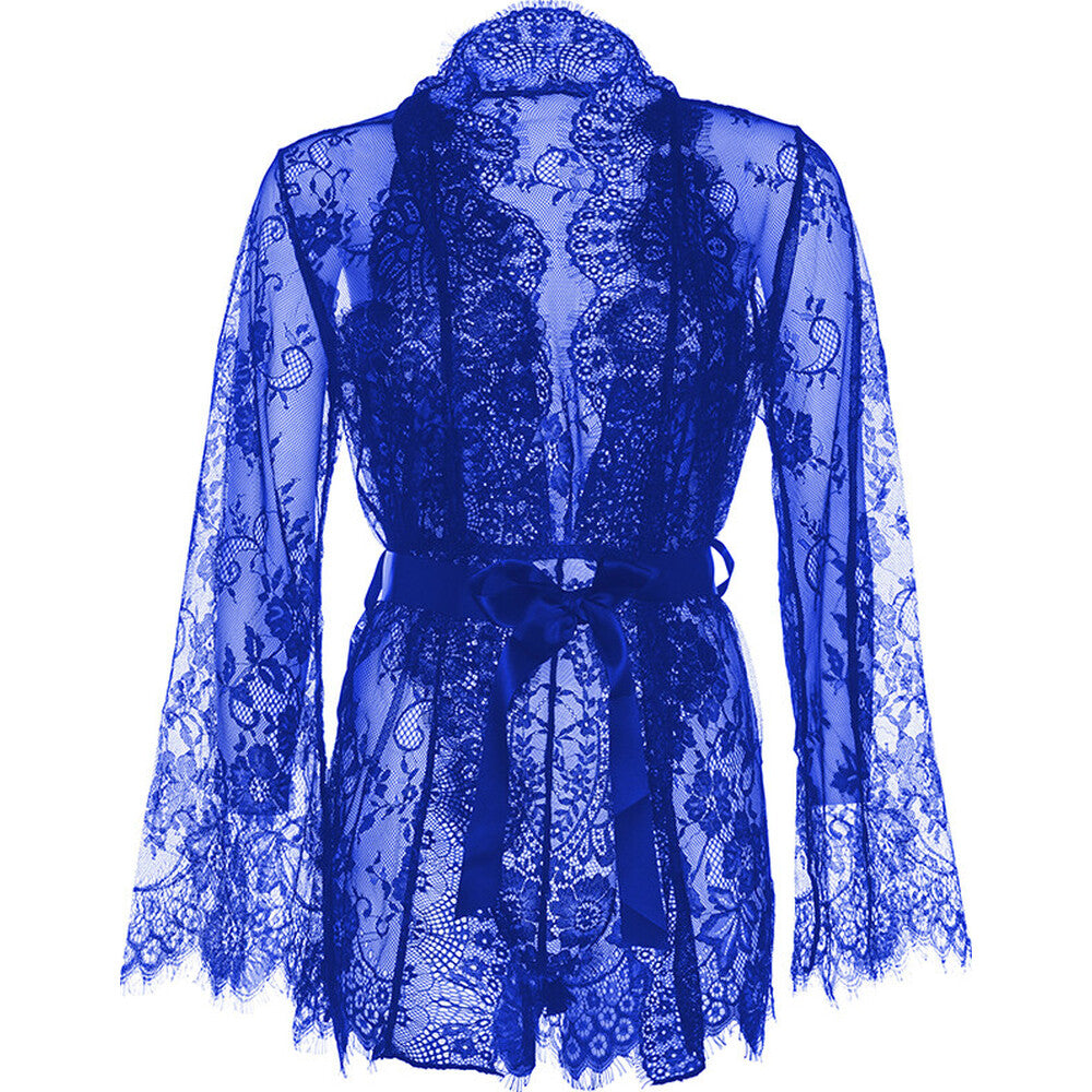 Leg Avenue Floral Lace Teddy and Robe - Eroticon Ltd