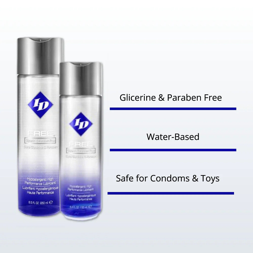 ID Free Hypoallergenic Waterbased Lubricant 65ml - Eroticon Ltd