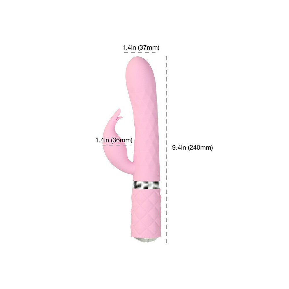 Pillow Talk Lively Rabbit Vibrator Pink - Eroticon Ltd