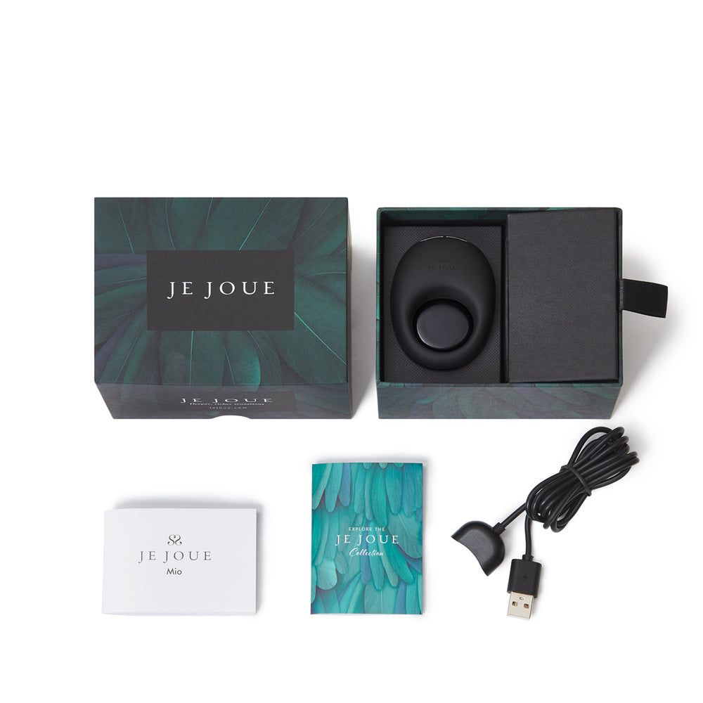Je Joue Mio Rechargeable Cockring Black - Eroticon Ltd