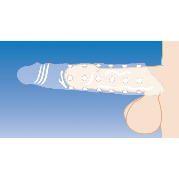 Size Matters 3 Inch Clear Penis Extender Sleeve - Eroticon Ltd