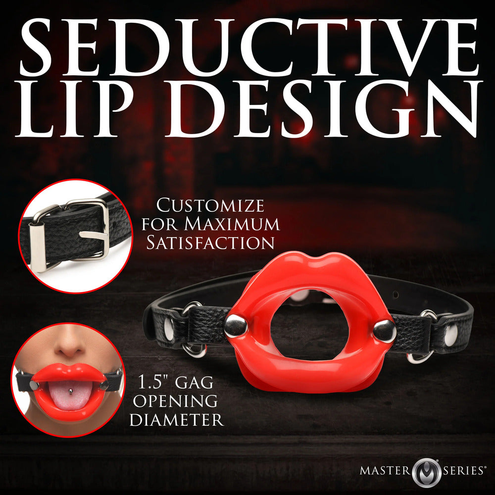 Juicy Lips Silicone Open Mouth Gag