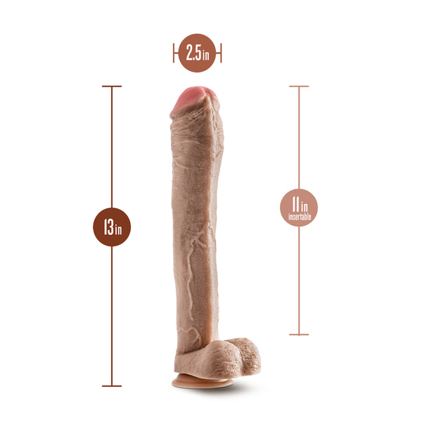 Dr. Skin Mr. Ed 13 Inch Dildo With Balls