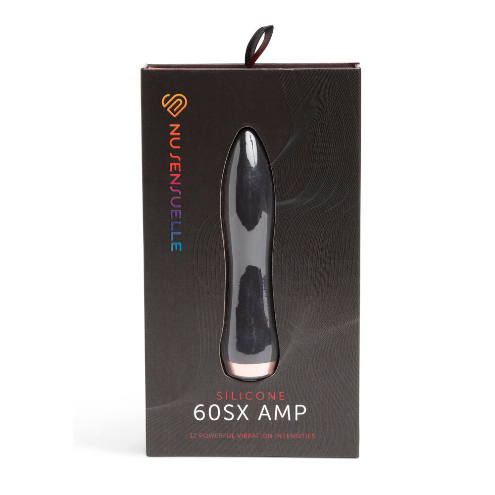 Nu Sensuelle Silicone 60SX AMP Bullet Black - Eroticon Ltd