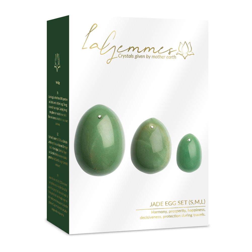 La Gemmes Yoni Egg Set Jade - Eroticon Ltd
