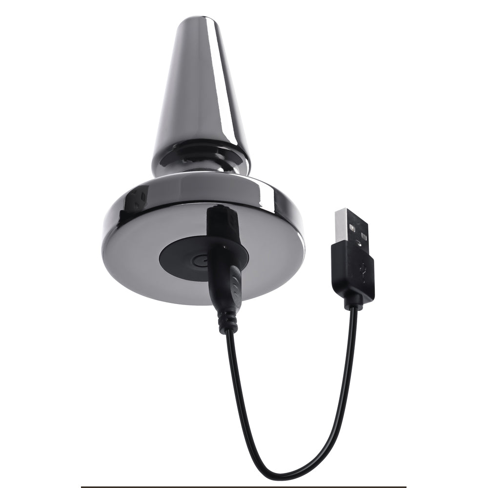 Evolved Beginner Vibrating Metal Plug - Eroticon Ltd