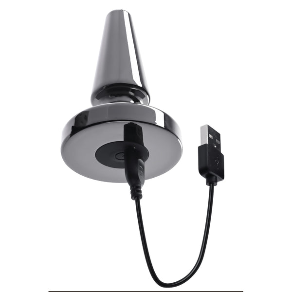 Evolved Beginner Vibrating Metal Plug - Eroticon Ltd