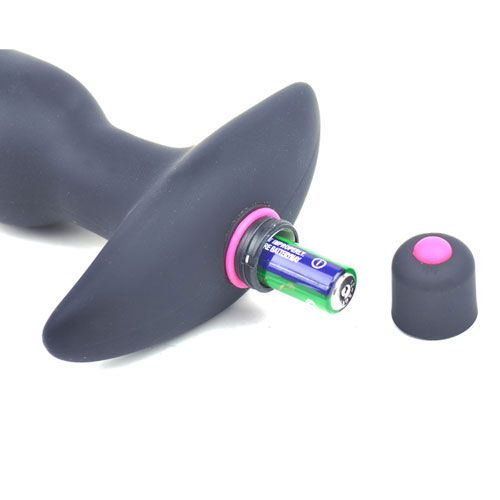 Silicone Butt Plug With Vibrating Bullet - Eroticon Ltd