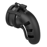 Man Cage 19 Male 4.5 Inch Chastity Cage With Ball Splitter - Eroticon Ltd