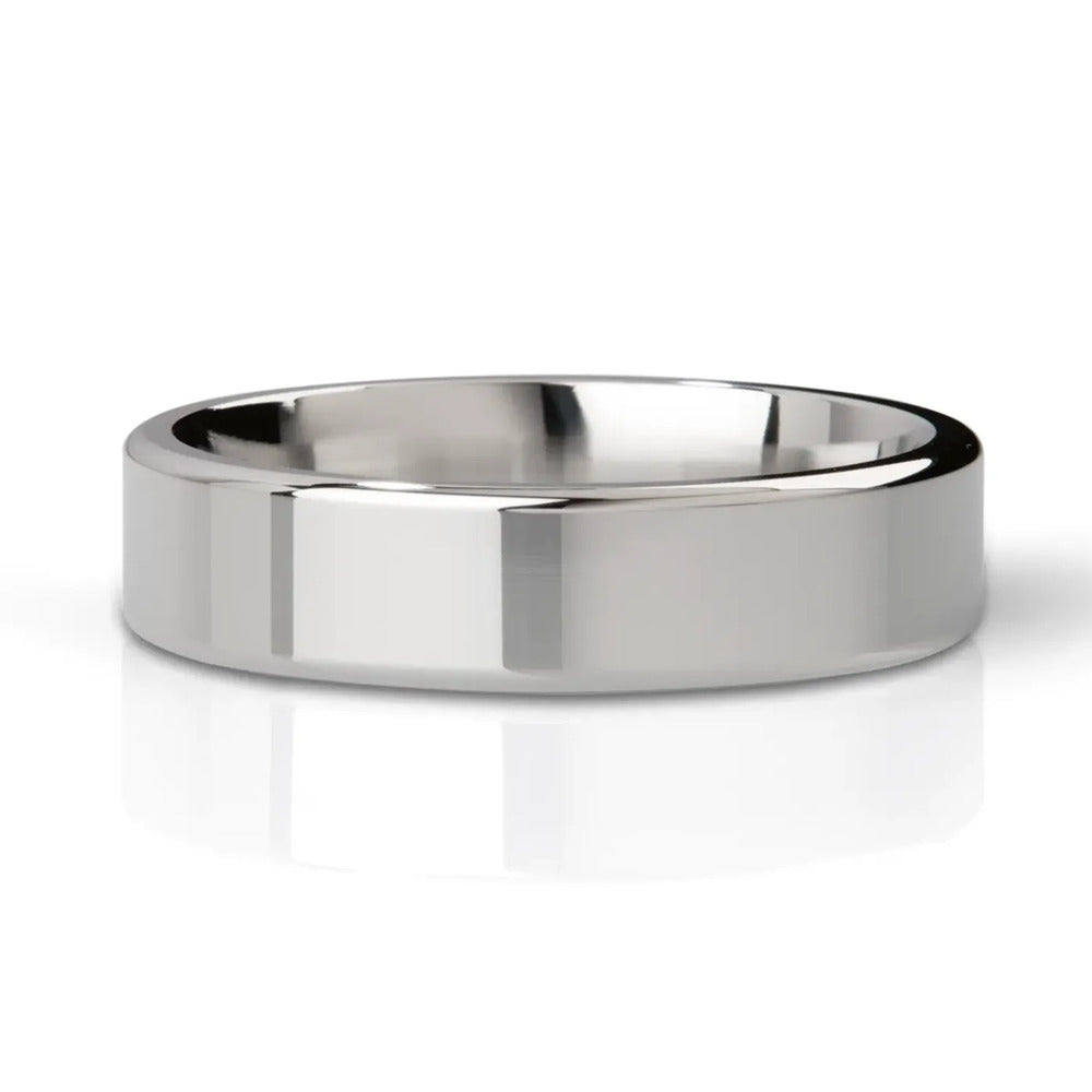 MyStim Duke Stainless Steel Polished Cock Ring - Eroticon Ltd