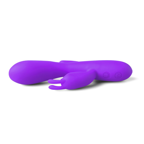 Double Bunny 12 speed Silicone Vibe Purple - Eroticon Ltd